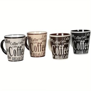 The four-piece ceramic cup set is both practical and beautiful, suitable for various occasions