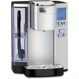 Coffee Maker, Single Serve 72-Ounce Reservoir Coffee Machine, Programmable Brewing and Hot Water Dispenser, Stainless Steel